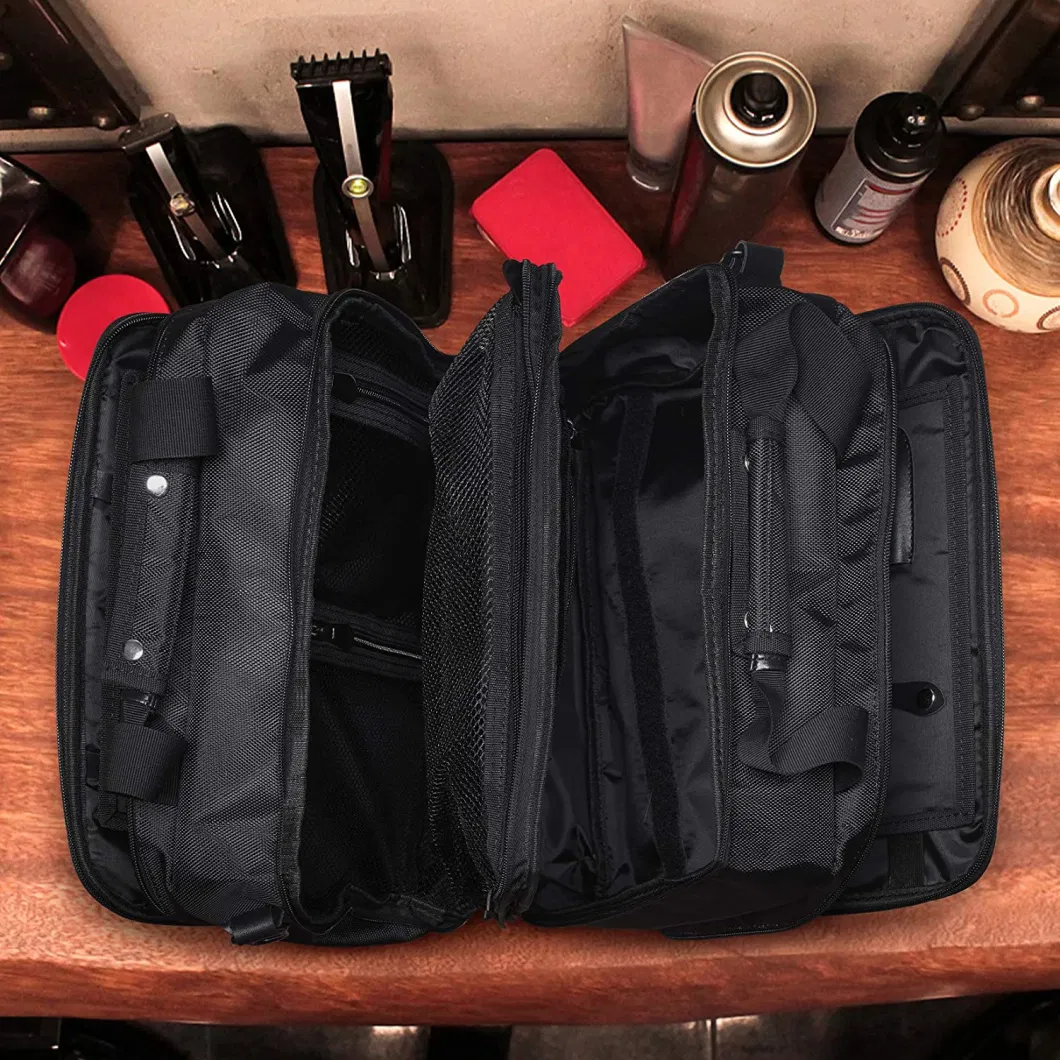 Professional Large Capacity Barber Hair Tools Hair Equipment Salon Makeup Cosmetic Toiletry Carry Bag