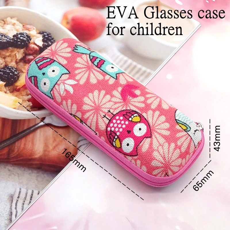 Wholesale Cartoon Children Sunglasses EVA Zipper Eyeglass Cases for Kids