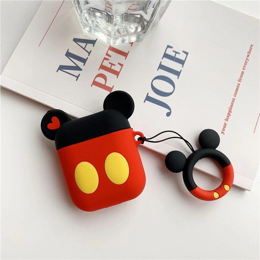 Cute Cartoon Mickey Minnie Soft Silicone Doll Case for Apple Airpods Case Wireless Bluetooth Earphone Toy Story Cover