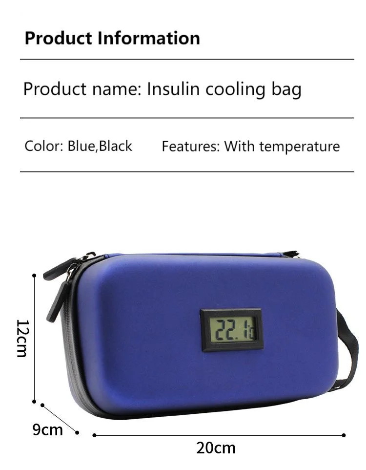 Gelozid Insulin Pen Cooler Travel Case Diabetic Medication Insulated Cool Organizer with 2 Reusable Ice Packs for Insulin Pen and Other Diabetic Supplies Trip