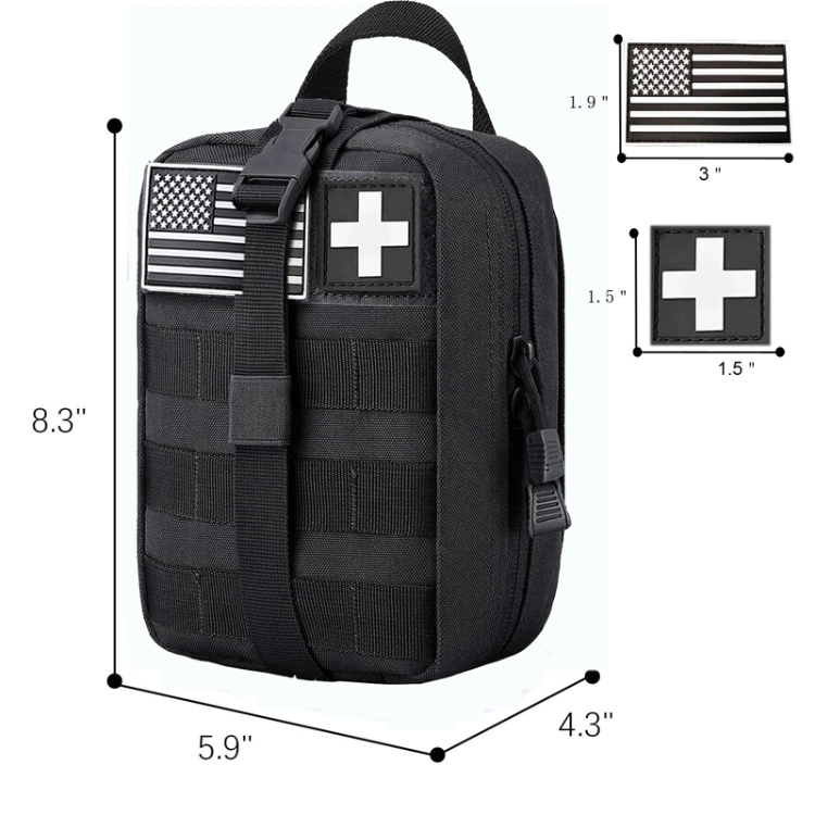 Waterproof and Durable Tear EMT Pouch Molle Ifak Tactical Trauma First-Aid Medical Bag