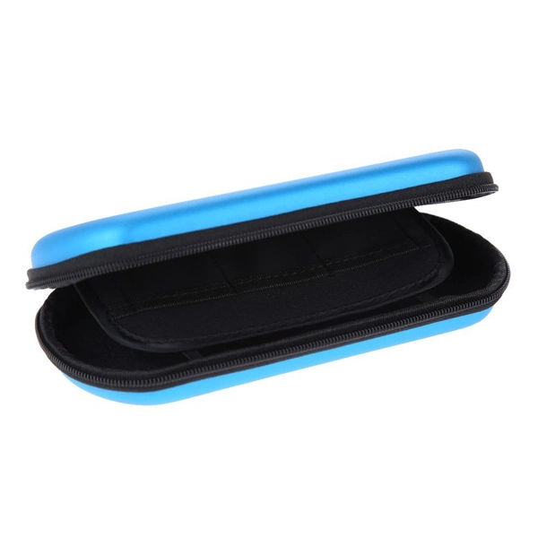 Popular Blue PU Leather Protective Shockproof EVA Carry Bag Case for PSP (FRT2-334)