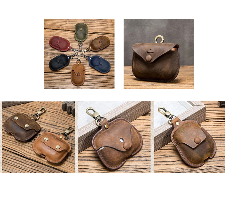 Ea137 Headphone Bag Airpod PRO Protective Carrying Storage Bulk Luxury Custom Earphone Leather Air Pod Case Designer