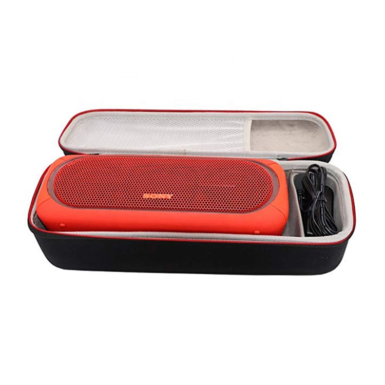 Custom Black Waterproof Portable Travel Carrying Protective Fit EVA Shell Case for Portable Speaker with Handle