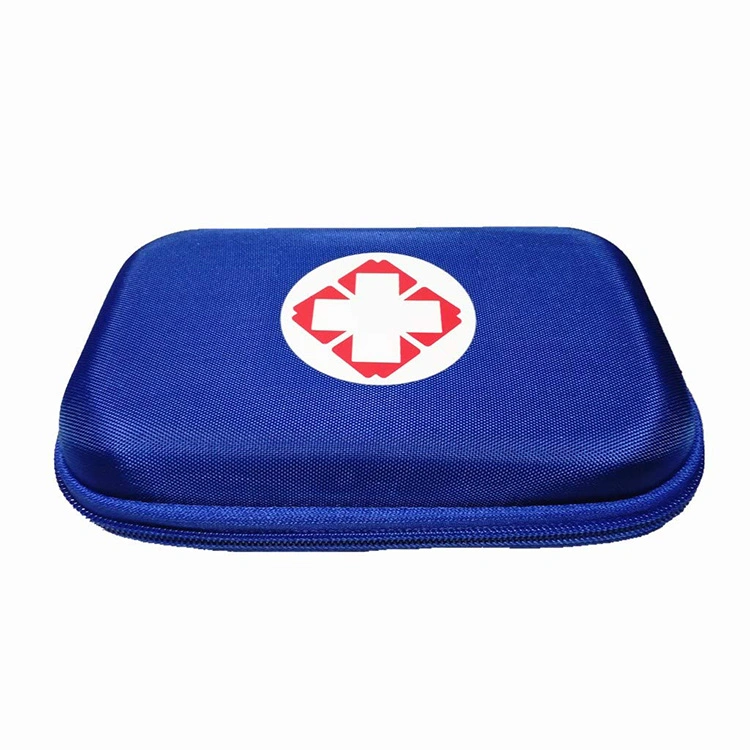 Blue Color Travel Hard Shell Waterproof Portable Carrying Caso Protective EVA First Aid Case