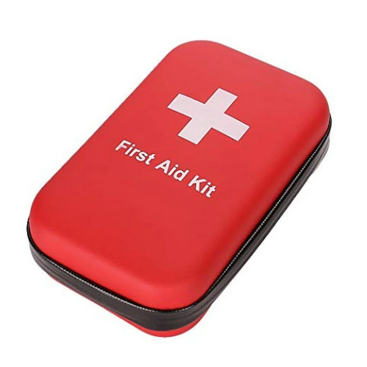 Custom Waterproof Portable Hard Shell Carrrying Red Medical Defibrillator Carrying Cases, Emergency Travel EVA First Aid Case