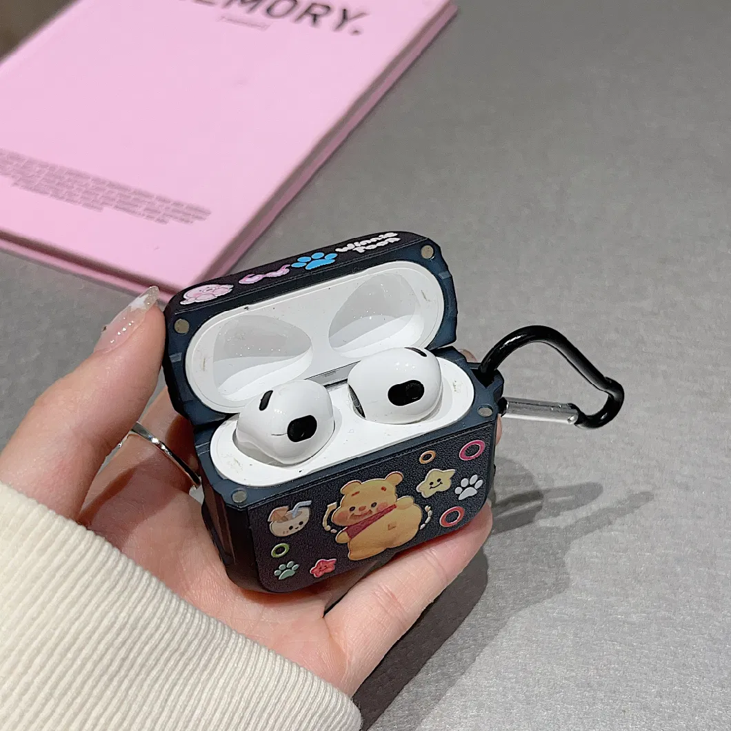 Strawberry Bear Winnie Bluetooth Earphone Case for Air PRO 2 Series Earphone Protector