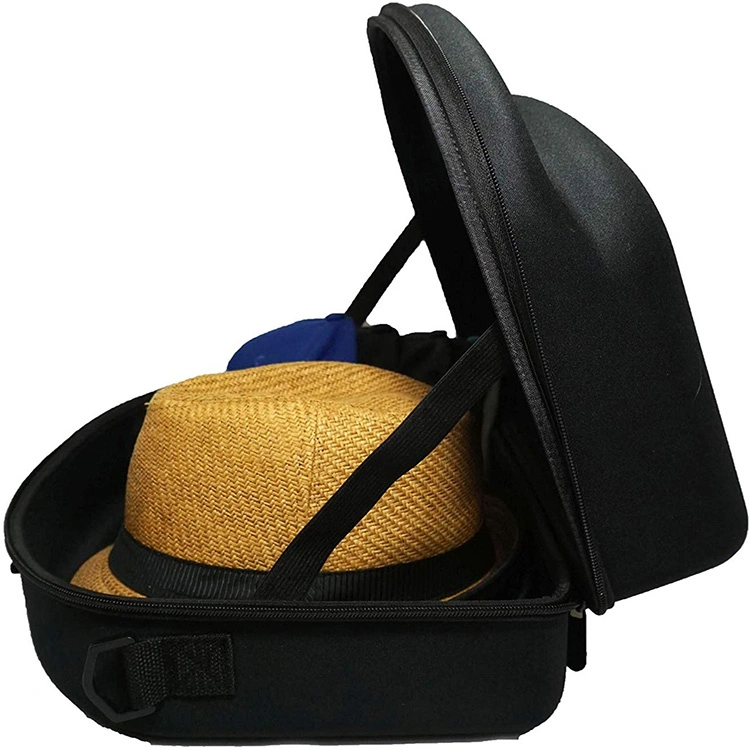 Custom Black Large Waterproof Travel Outdoor Carrying Hat Carrier Case Portable Case for Caps Durable Snapback Hat Carrier