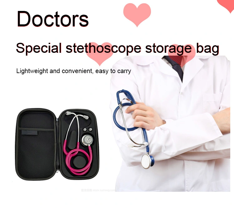 Custom Travel Waterproof Protective Carrying Zipper Hard EVA Stethoscope Case