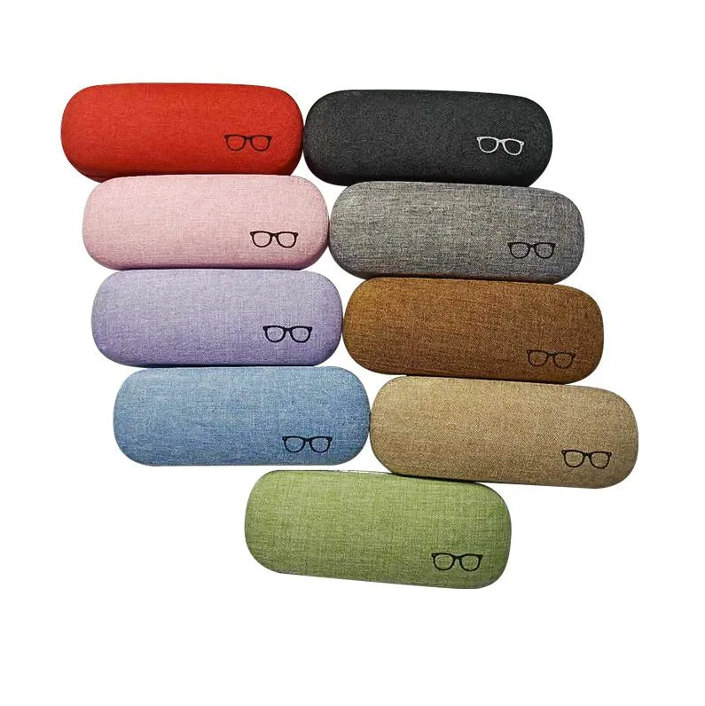 Big Size Customer Logo and Colorful Oversize PU EVA Hard Myopia Glasses Sunglasses Eye Wear Box Glasses Case