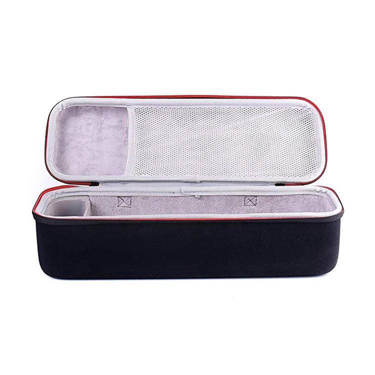 Custom Black Waterproof Portable Travel Carrying Protective Fit EVA Shell Case for Portable Speaker with Handle