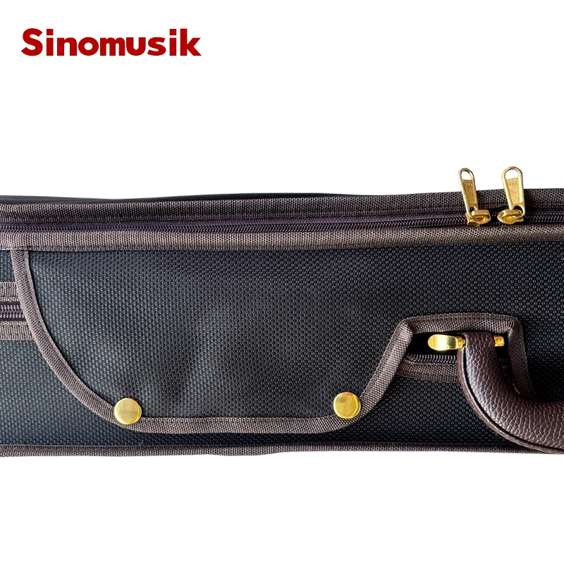 China Sinomusik High Quality Violinist Concert Carry Case Violin Box Double Violin Professional Double Violin Case