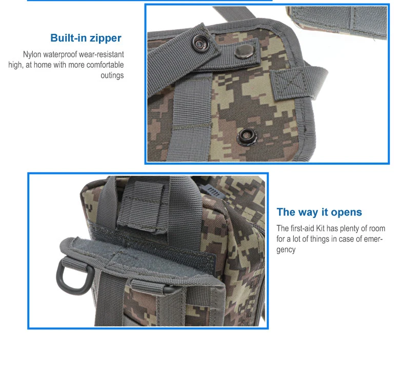 China Medical Supply Outdoor OEM Emergency Portable Survival Kit Trauma First Aid Bag with Medical Suppliers First Aid Kit Set