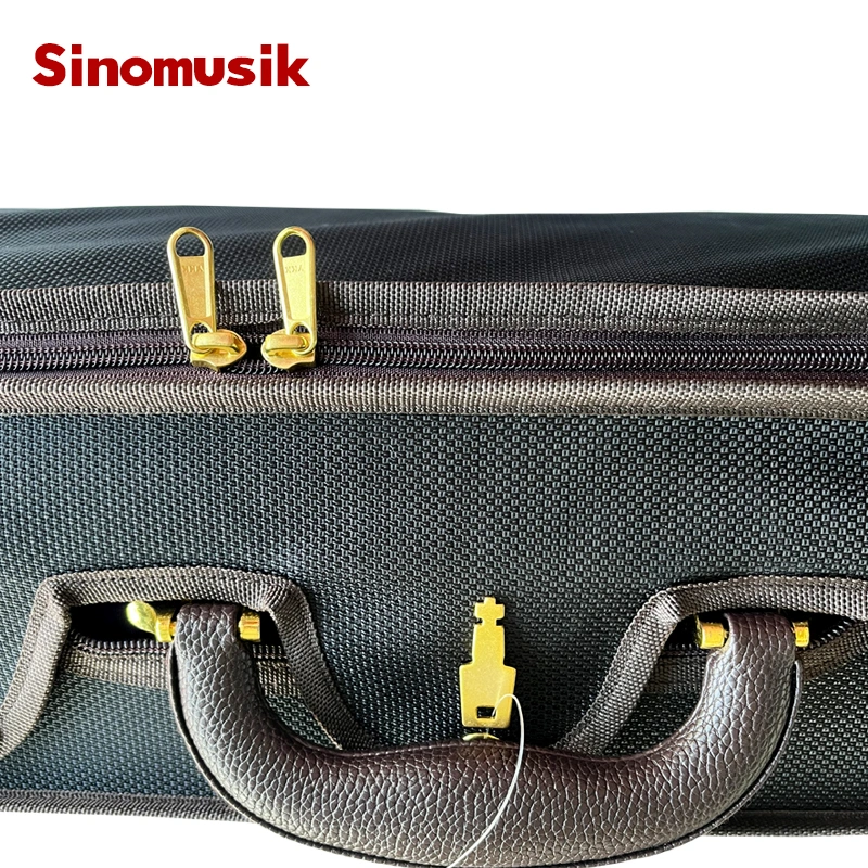 China Sinomusik High Quality Violinist Concert Carry Case Violin Box Double Violin Professional Double Violin Case