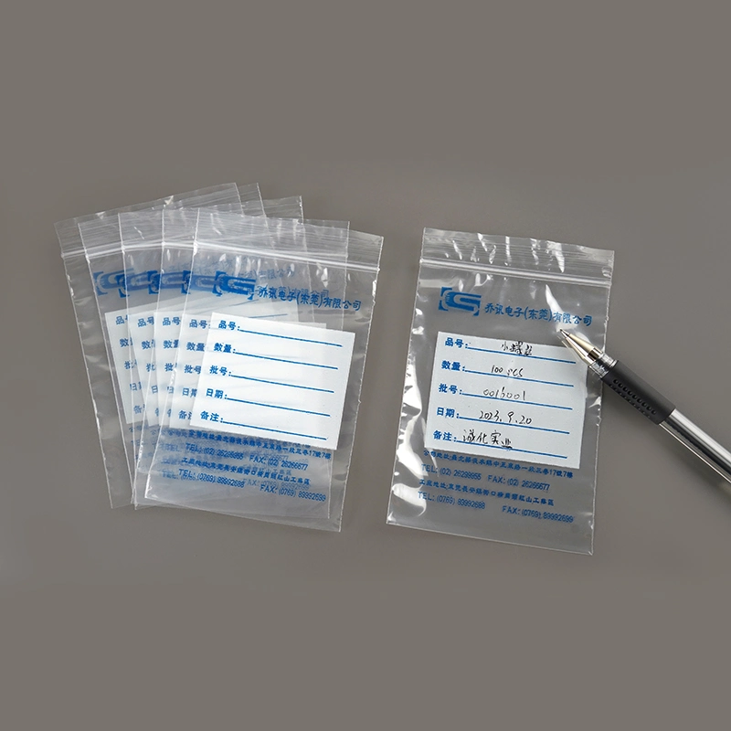 for Custom Print Transparent Clear Small Medical Hospital Medicine Writable Ziplock Zip Lock Plastic Packaging Bag with Logo