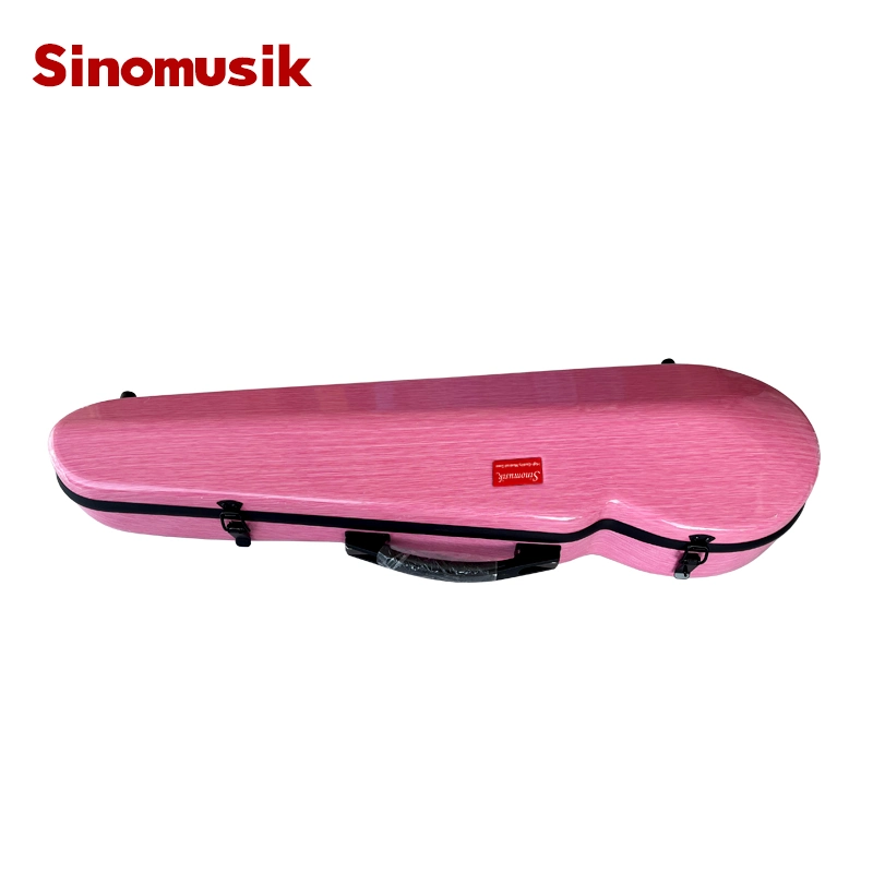 Sinomusik Pink Colour Compound Carbon Fiber Violin Hard Case for Sale