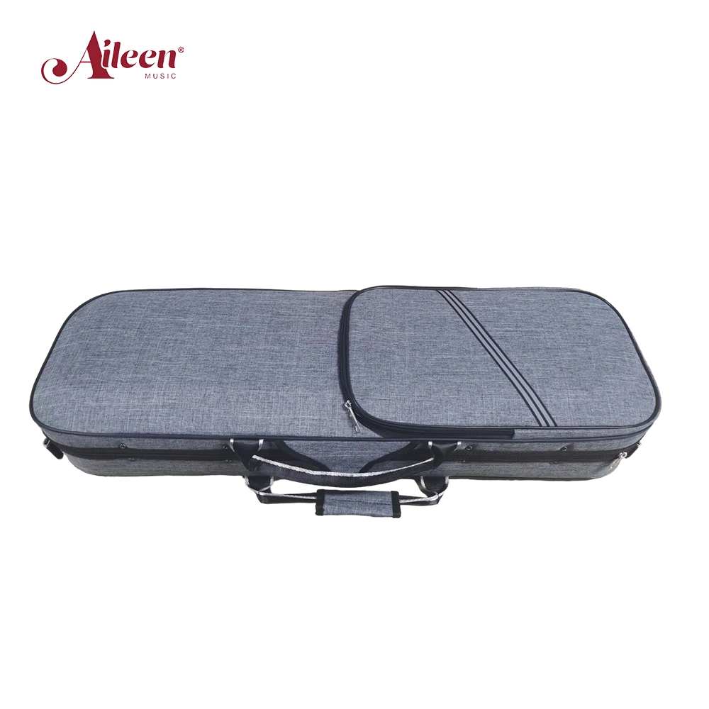 Deluxe Foamed Oblong Shape 4/4-1/8 Violin Light Case (CSV327B1)