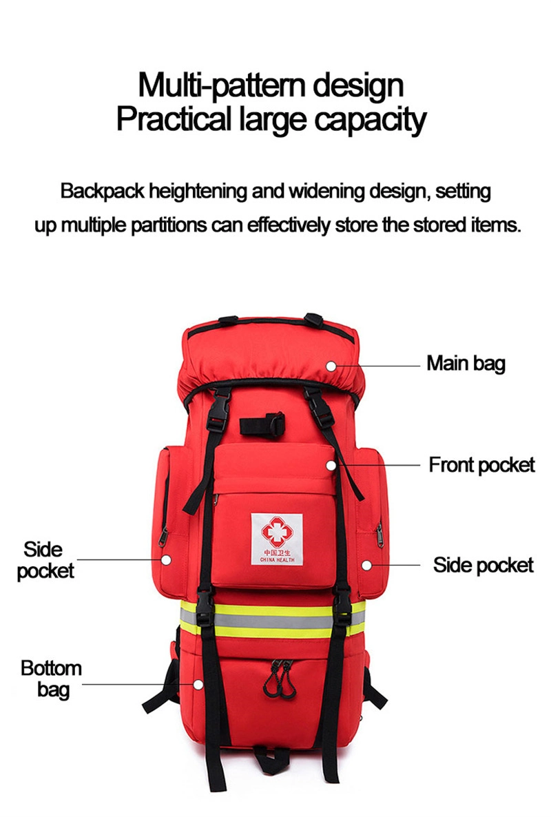 Charitable Giving Stockpile Extinguisher Camping Outdoor Medical Bags Survival Emergency Empty First Aid Bag / Box / Kit for Hiking