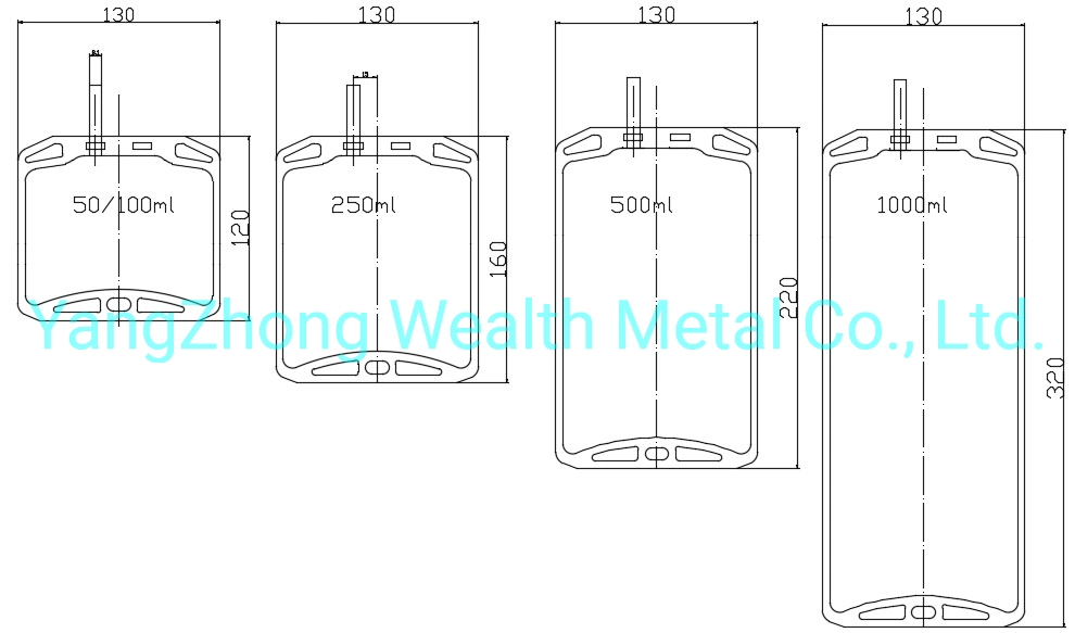 2000ml Non-PVC Bag/Wash Bag/Infusion Bag/Lvp Bag