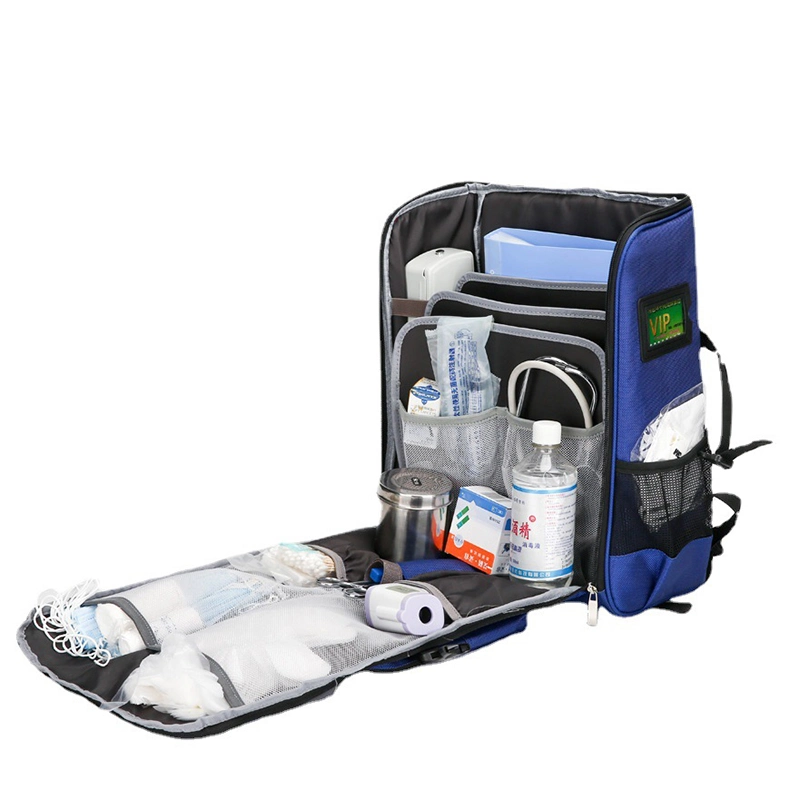 Emergency Rescue Ambulance Nurses First Aid Bag Portable Multifunctional Medical Backpack