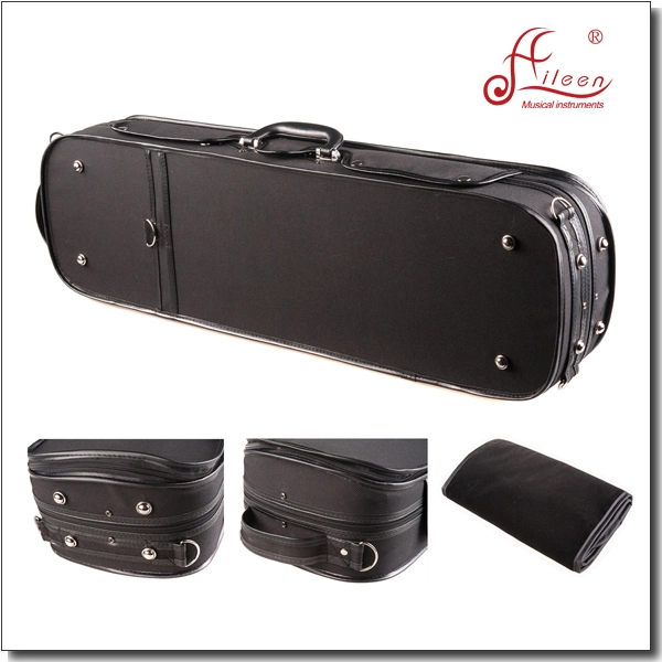 Nice Velvet Interior Oblong Shape Hard Violin Case (CSV007D)