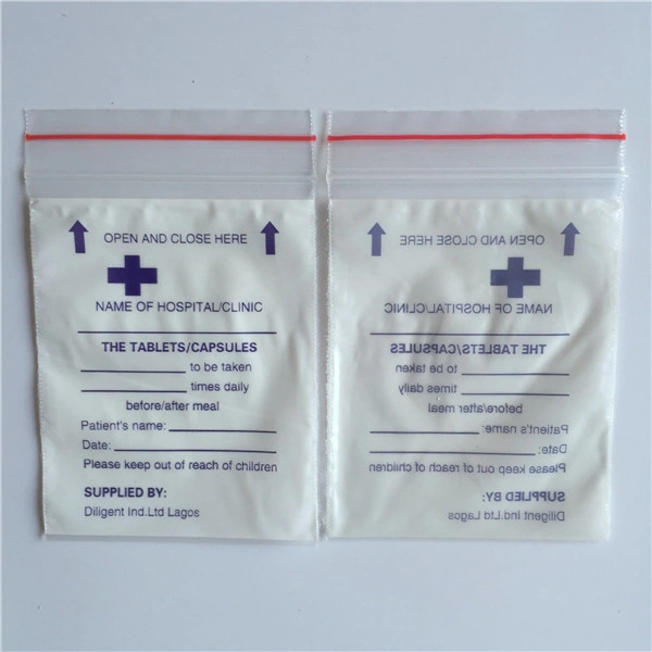 Wholesale Medical/Medicine Ziplock Bag/Small Plastic Bag for Drug