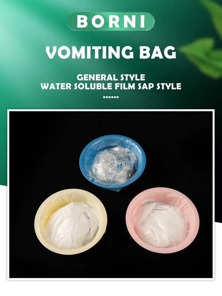 New Type Medical Biodegradable Plastic Plain Air Sickness Bag Vomit Bag Travel Use Emesis Bag