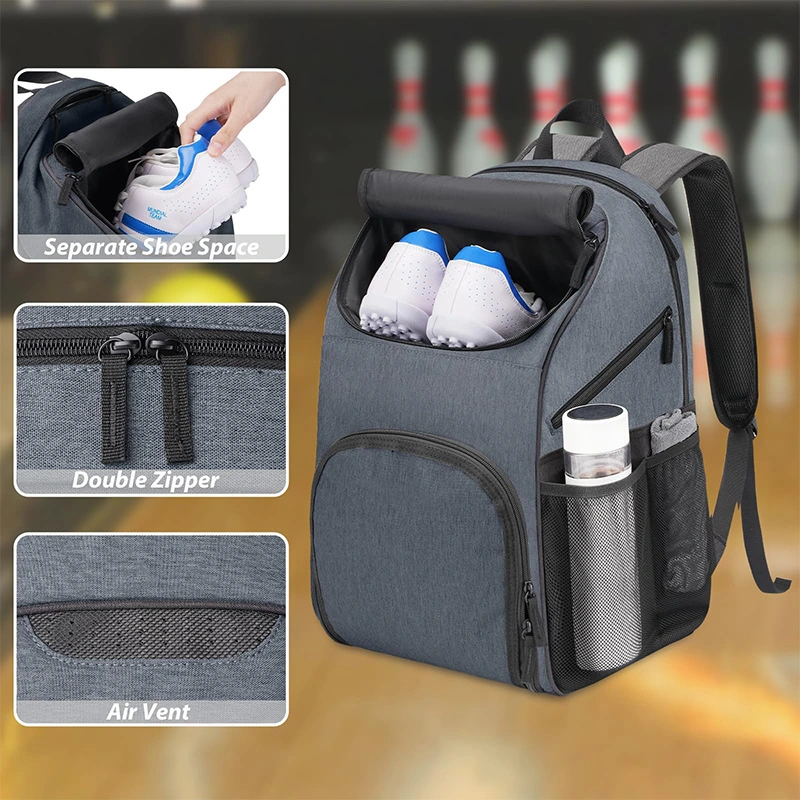 Bowling Ball Backpack with Shoe Compartment