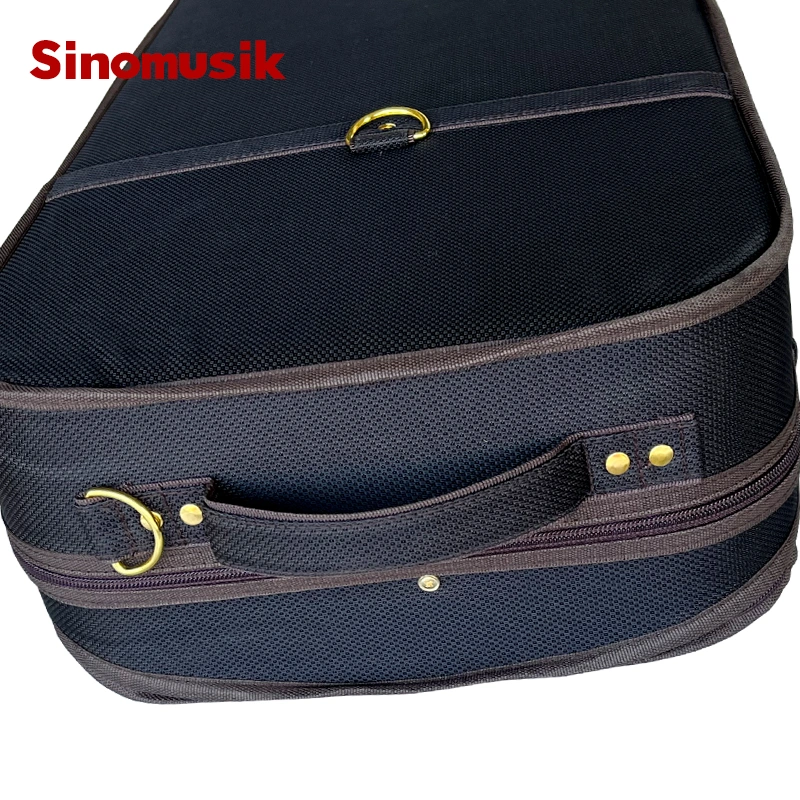 China Sinomusik High Quality Violinist Concert Carry Case Violin Box Double Violin Professional Double Violin Case