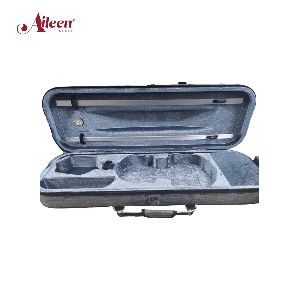 Deluxe Foamed Oblong Shape 4/4-1/8 Violin Light Case (CSV327B1)