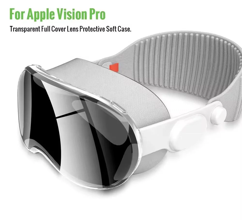 Vr Accessories for Apple Vision PRO Vr Helmet Clear Cover TPU Case Dustproof Shockproof