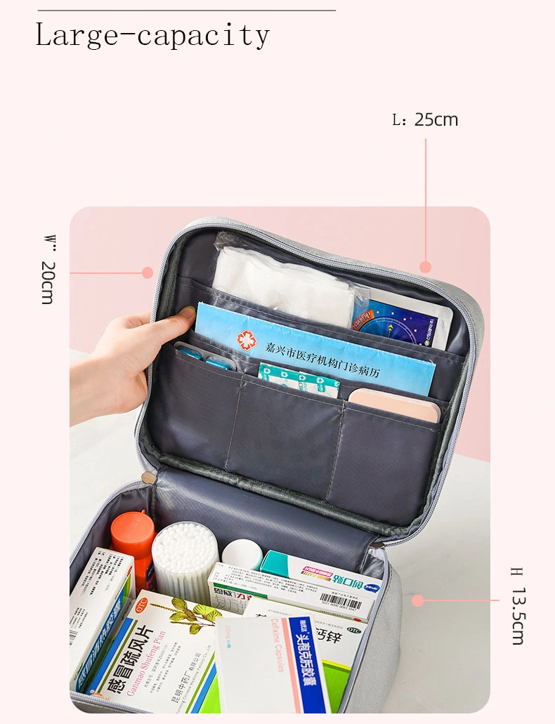 Portable Travel Home Medicine Storage Small Carry-on Medicine Bag Small Storage Bag Medicine Bag Large Capacity Emergency