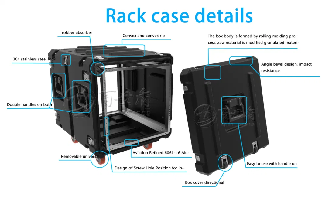 19 Inch Rack Mount Computer Waterproof IP67 Case