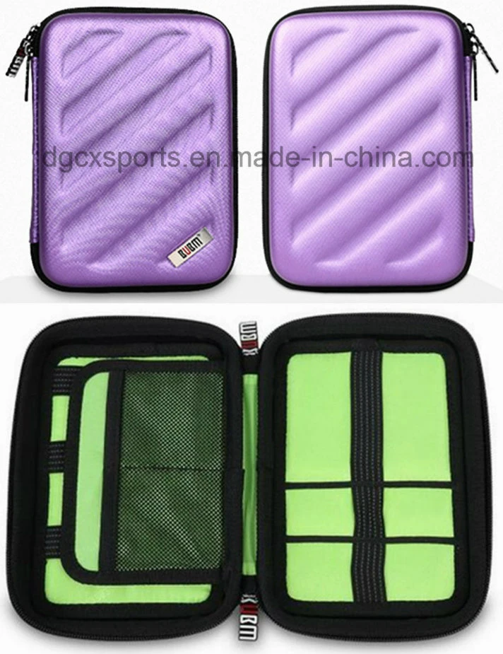 Fashionable Travel PU Headphone Carrying EVA Case with Waterproof Zipper