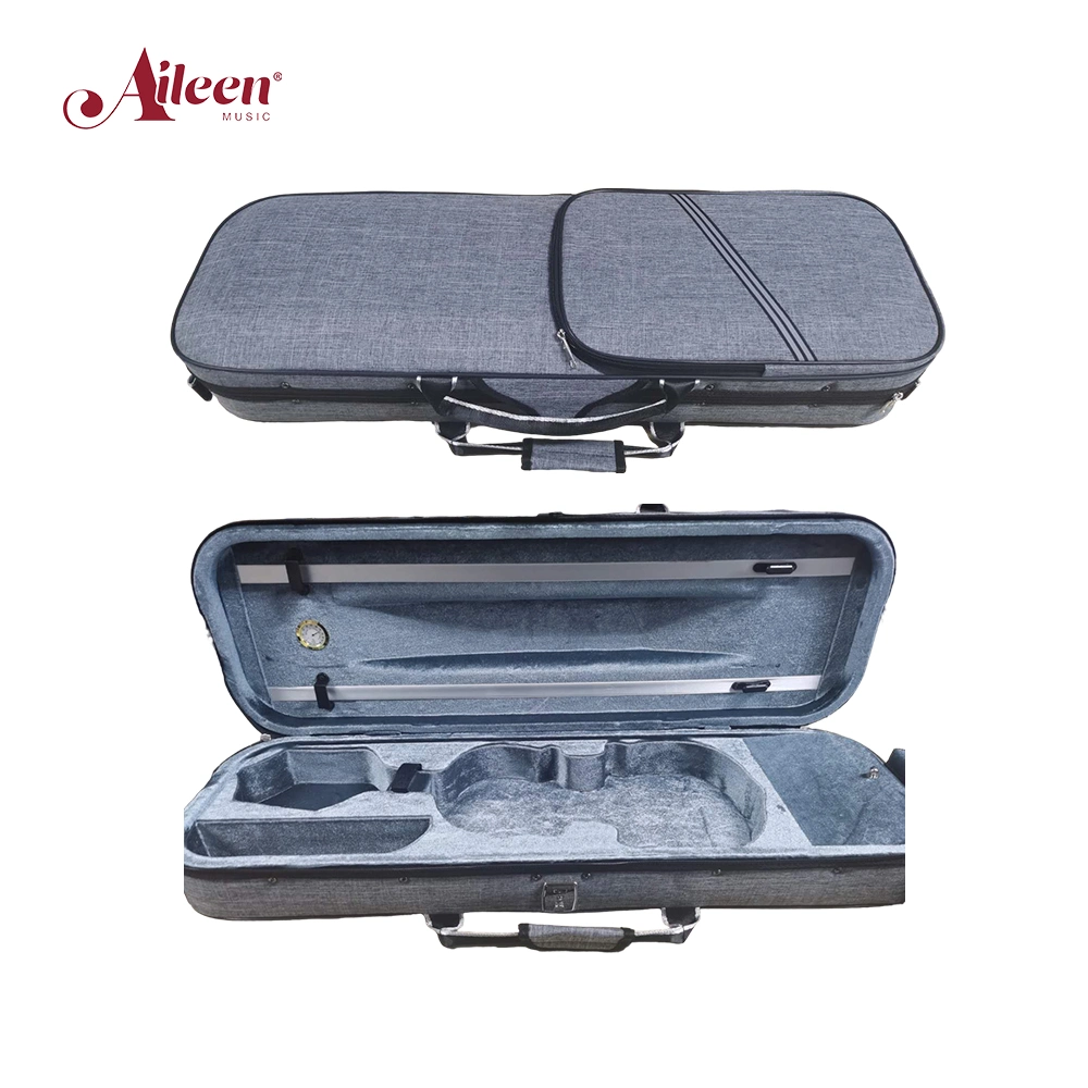 Deluxe Foamed Oblong Shape 4/4-1/8 Violin Light Case (CSV327B1)