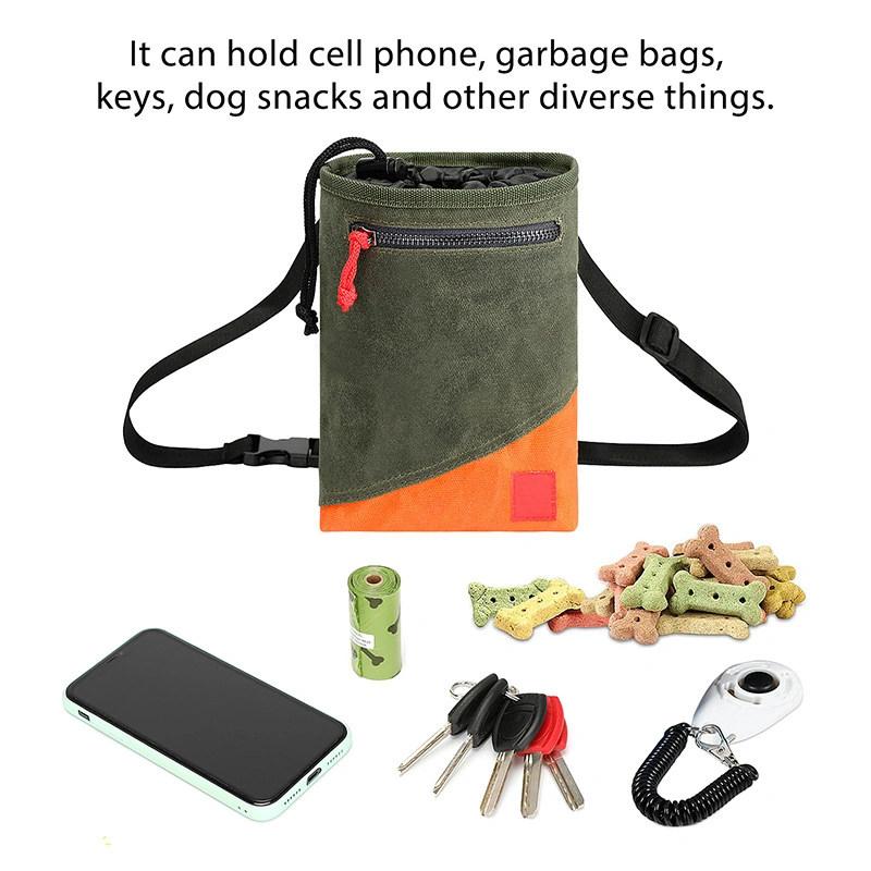 Portable Dog Training Treat Bag Outdoor Pet Food Pouch Fanny Pack