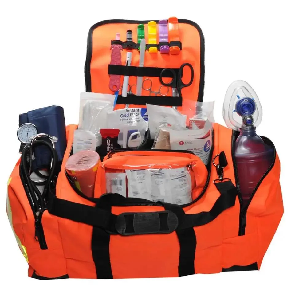 China Medical Supply Outdoor OEM Emergency Portable Survival Kit Trauma First Aid Bag with Medical Suppliers First Aid Kit Set