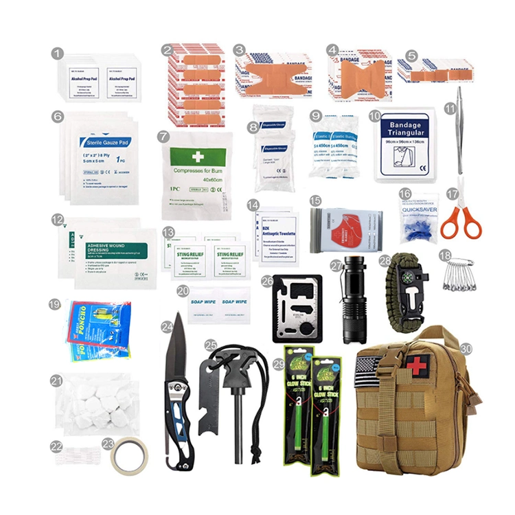 Tactical Survival Emergency Trauma Emerg Medical First Aid Kit Bag