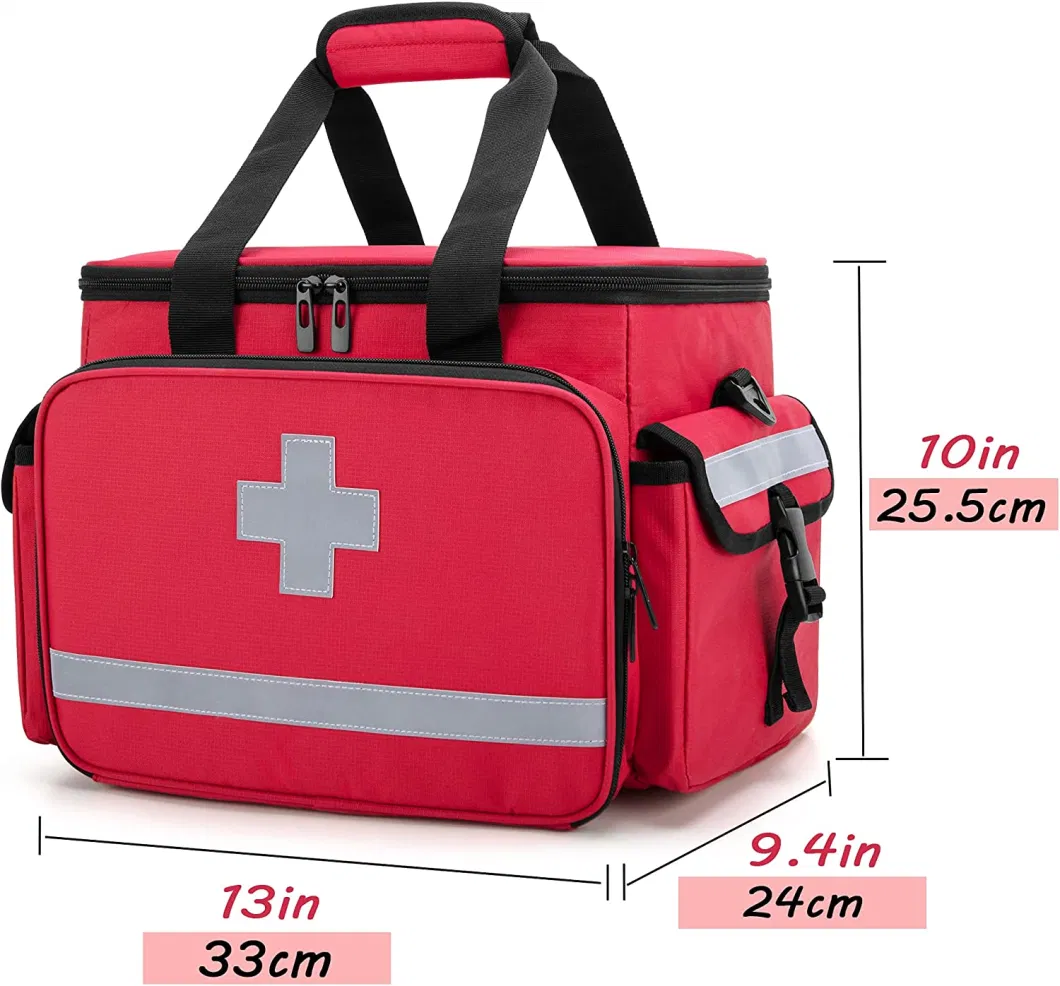 Emergency First Aid Kit Medical Packaging Bags for Clinic Doctor Nurses Home Health with Supplies Shoulder Strap