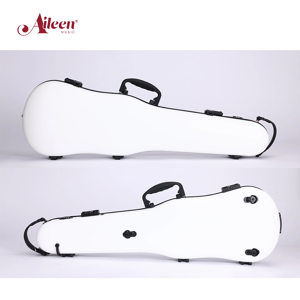 Factory Carbon Fiber 4/4 Violin Hard Case Professional 1.4kg with Two Bow Holders and Matching Blanket (CSV-F082G)