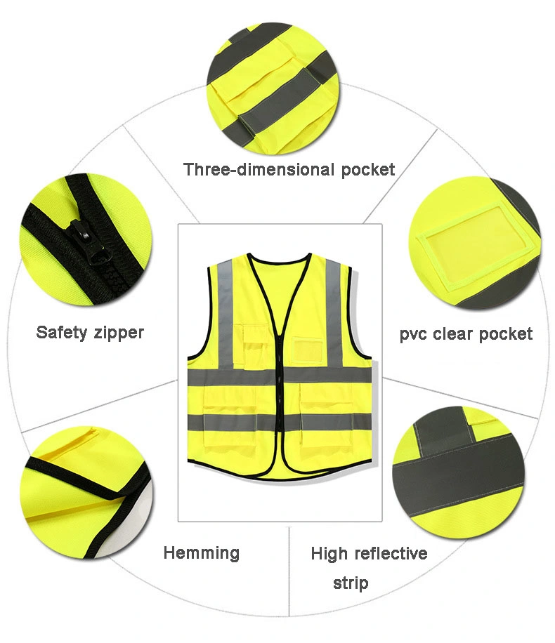 High Visibility Safety First Aid Response Ambulance Paramedics Vest