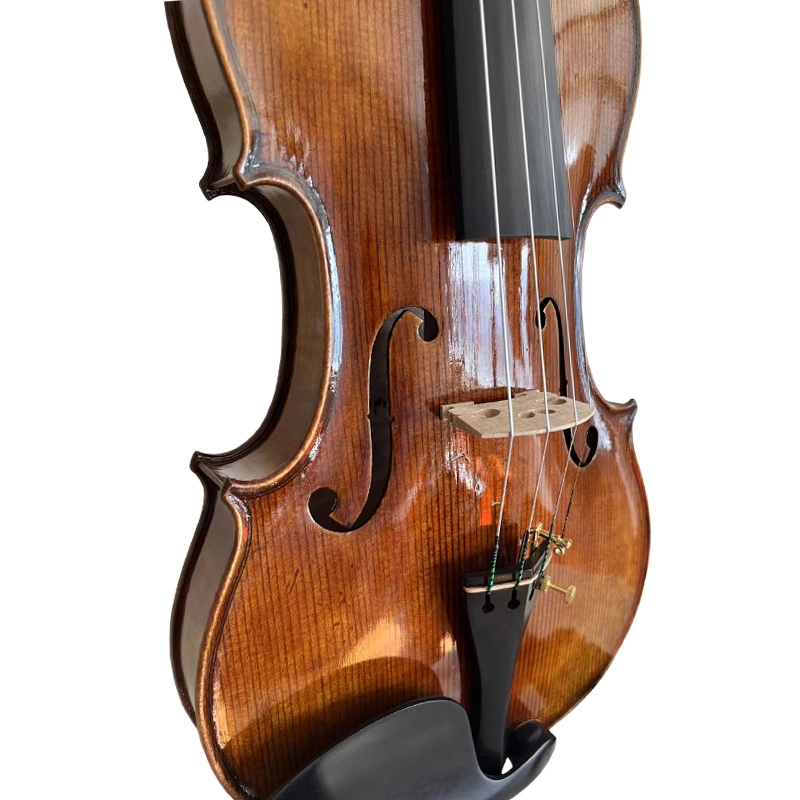 Sinomusik New Design Nice Flame Maple Antique Handed Rubbed Oil Violin Hv11