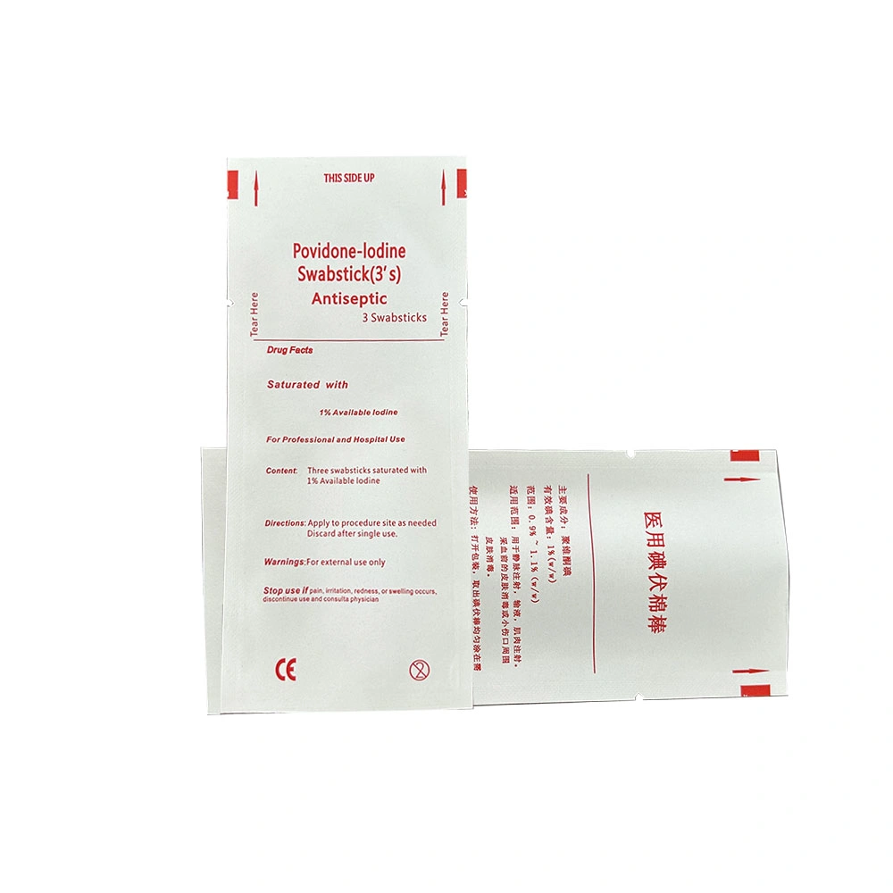 Medical Iodophor Disinfection Aluminum Foil Small Package Wet Wipes Bag