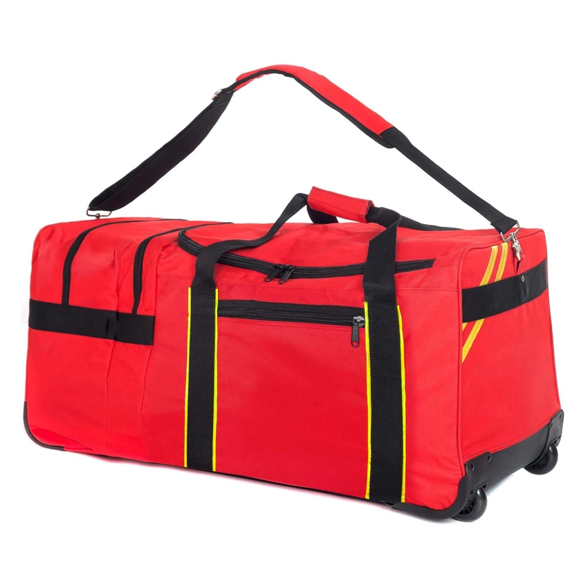 Rolling Fire Fighter Travel Bag Oversize Wheeled Fireman Equipment Bag Rescue Roller Bag