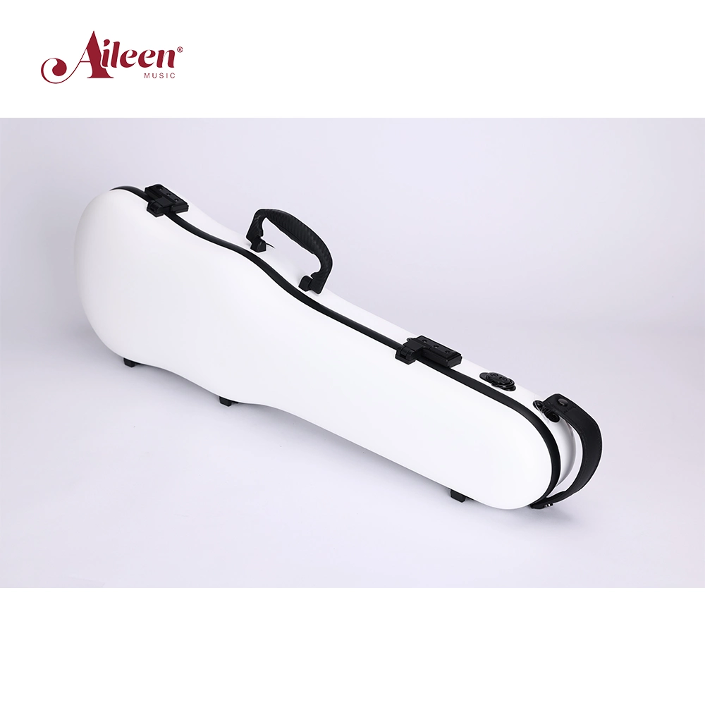 Factory Carbon Fiber 4/4 Violin Hard Case Professional 1.4kg with Two Bow Holders and Matching Blanket (CSV-F082G)