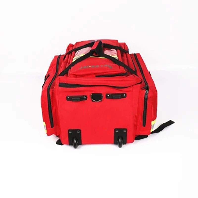 Professional Custom Trolley Travel Medical Bag Ambulance Emergency First Aid Kit Trauma Bag with Wheels