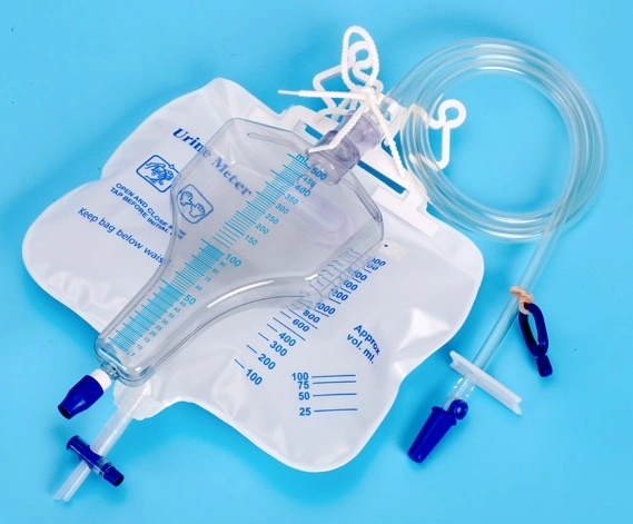 Disposable Adult Medical Collection Urine Bag with Valve