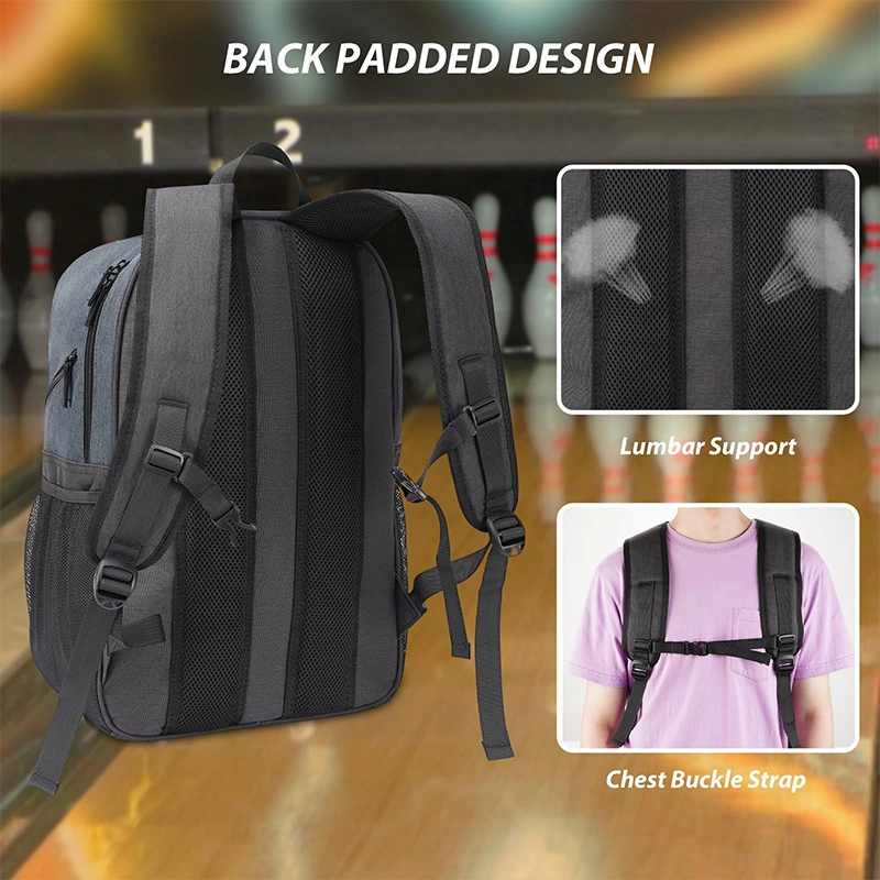 Bowling Ball Backpack with Shoe Compartment