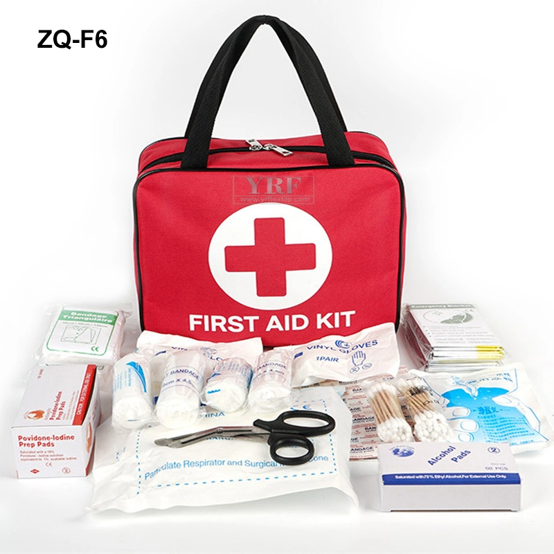 Red First Aid Bag 24*20*9cm Tactical Trauma Bag Medical Storage Bag for First Aid Kits Pack Emergency Hiking Office Medical Kit