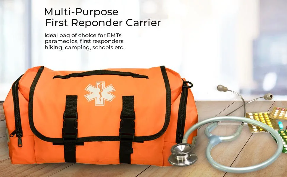 Large Capacity First Aid Bag, Multi-Compartment, Lightweight and Durable Bag